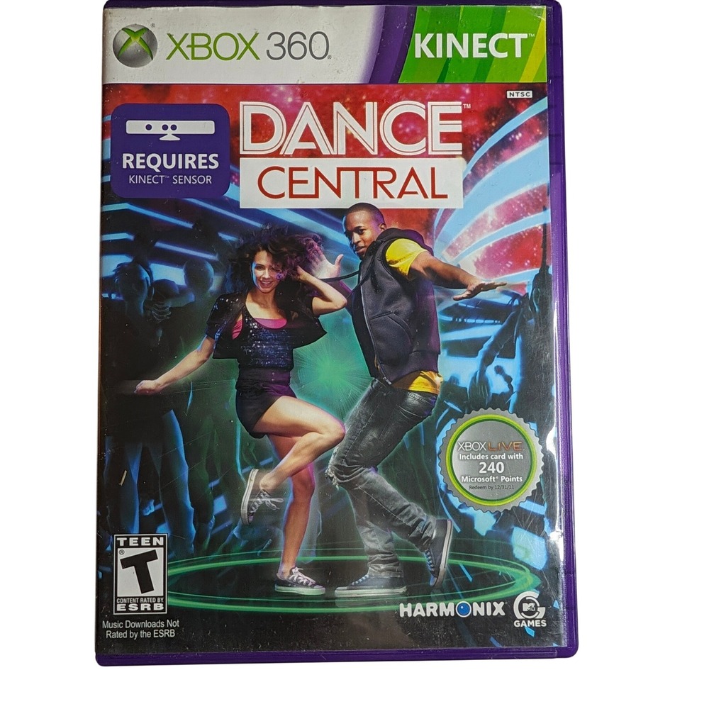 Dance Central Xbox 360 Kinect Harmonix Rhythm Dance Game NTSC CIB